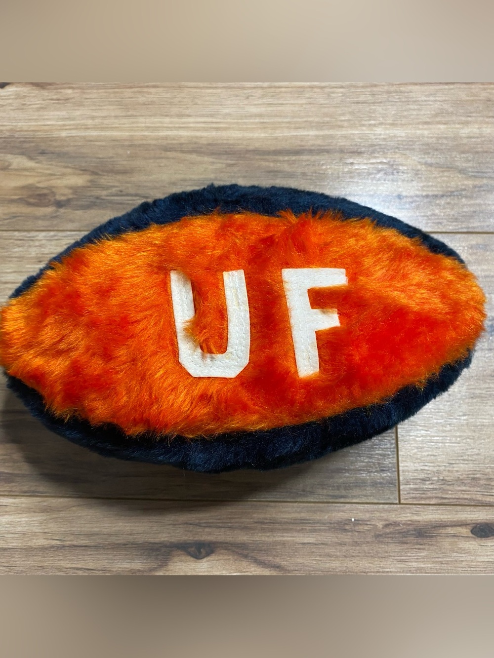 Vintage 1950s Kaleidoscope UF University Florida Gators Fuzzy Stuffed Football